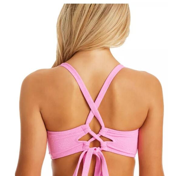 Jessica Simpson Women's Sweet Daisy Twisted Bikini Top Women's Swimsuit 10673 - Picture 2 of 2